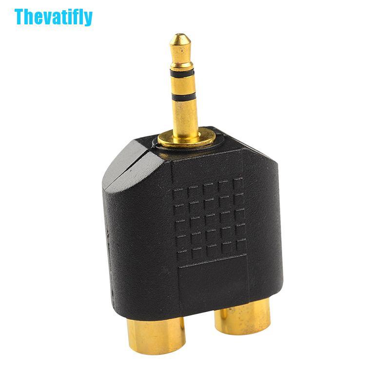 Đầu Chuyển Đổi Âm Thanh Từ Giắc Cắm 1 Sang 2 Rca 3.5mm Chuyên Dụng