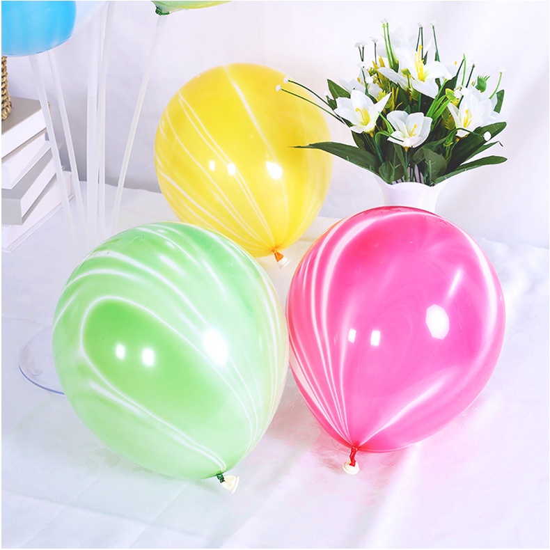Bong Bóng Khí Heli Bằng Latex 12 Inch Màu Sắc Kẹo Ngọt Trang Trí Tiệc Sinh Nhật Bé