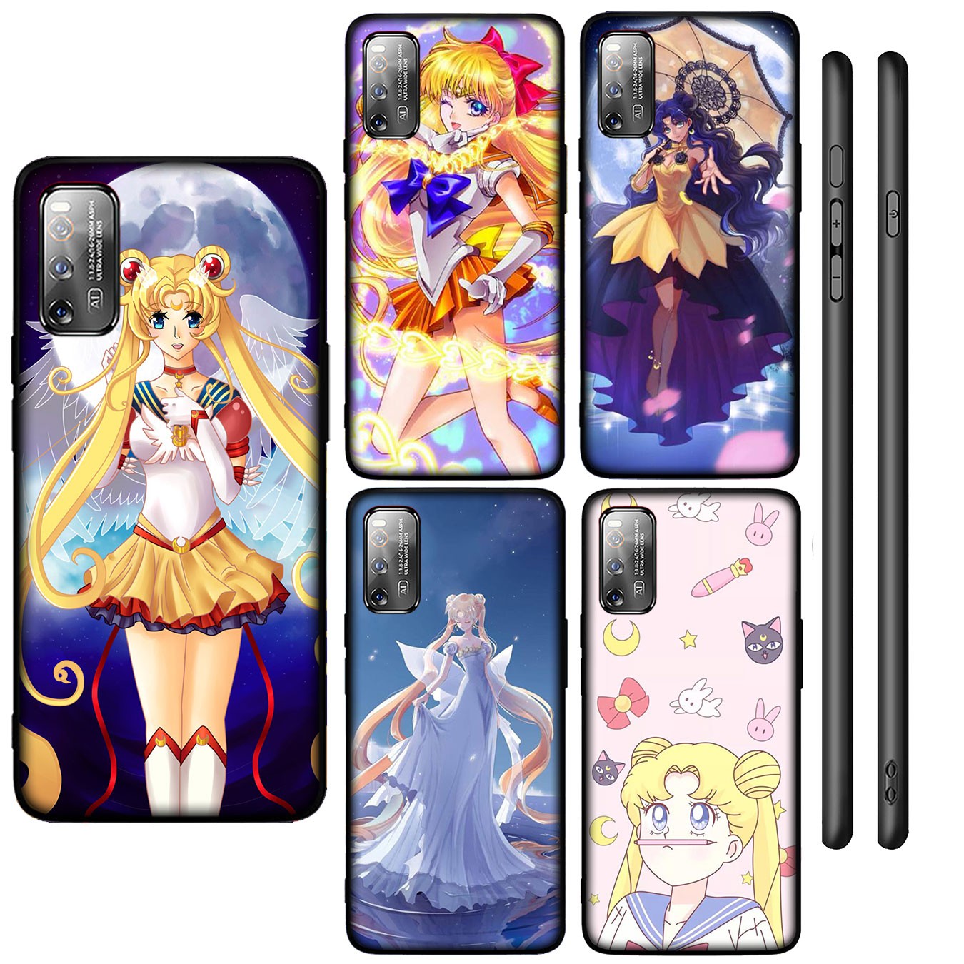 SAILOR MOON Ốp Lưng Silicone Mềm In Hình Thủy Thủ Mặt Trăng Cho Xiaomi Redmi Note 5 Pro Plus 5a 4x S2 Mi Poco X3 Nfc M3 9t