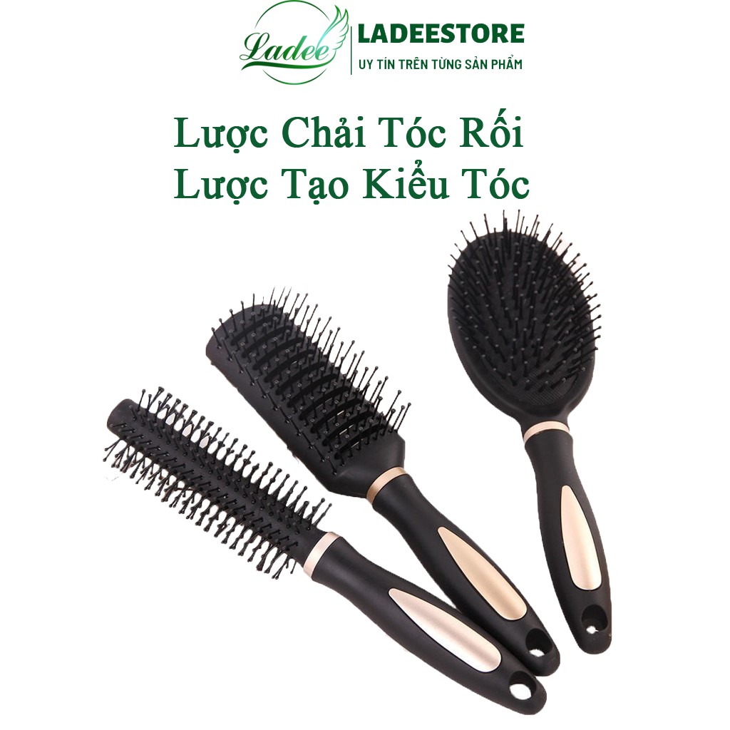 Lược chải tóc, Lược gỡ rối chống rụng tóc, Lược tròn, lược bán nguyệt, lược Oval cao cấp
