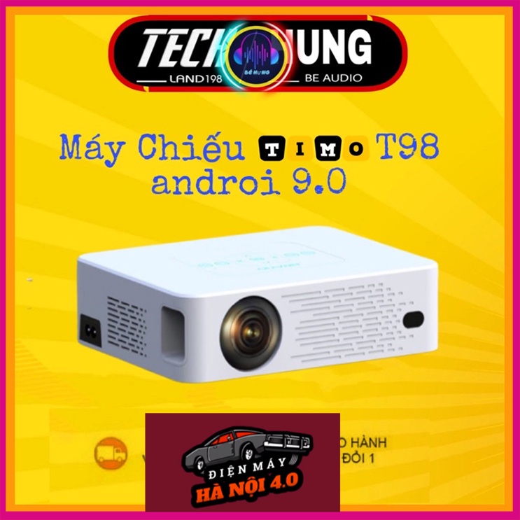 Máy chiếu mini Timoo T98 - Android 9.0 rạp phim mini cho căn phòng của bạn