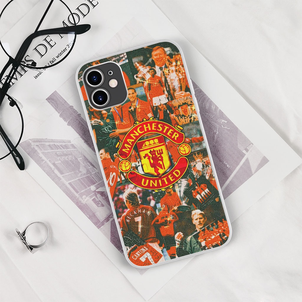 Ốp lưng iphone Manchester united legend collage pro 13 11 12 promax 7 8 plus xs X Xr RED20210070