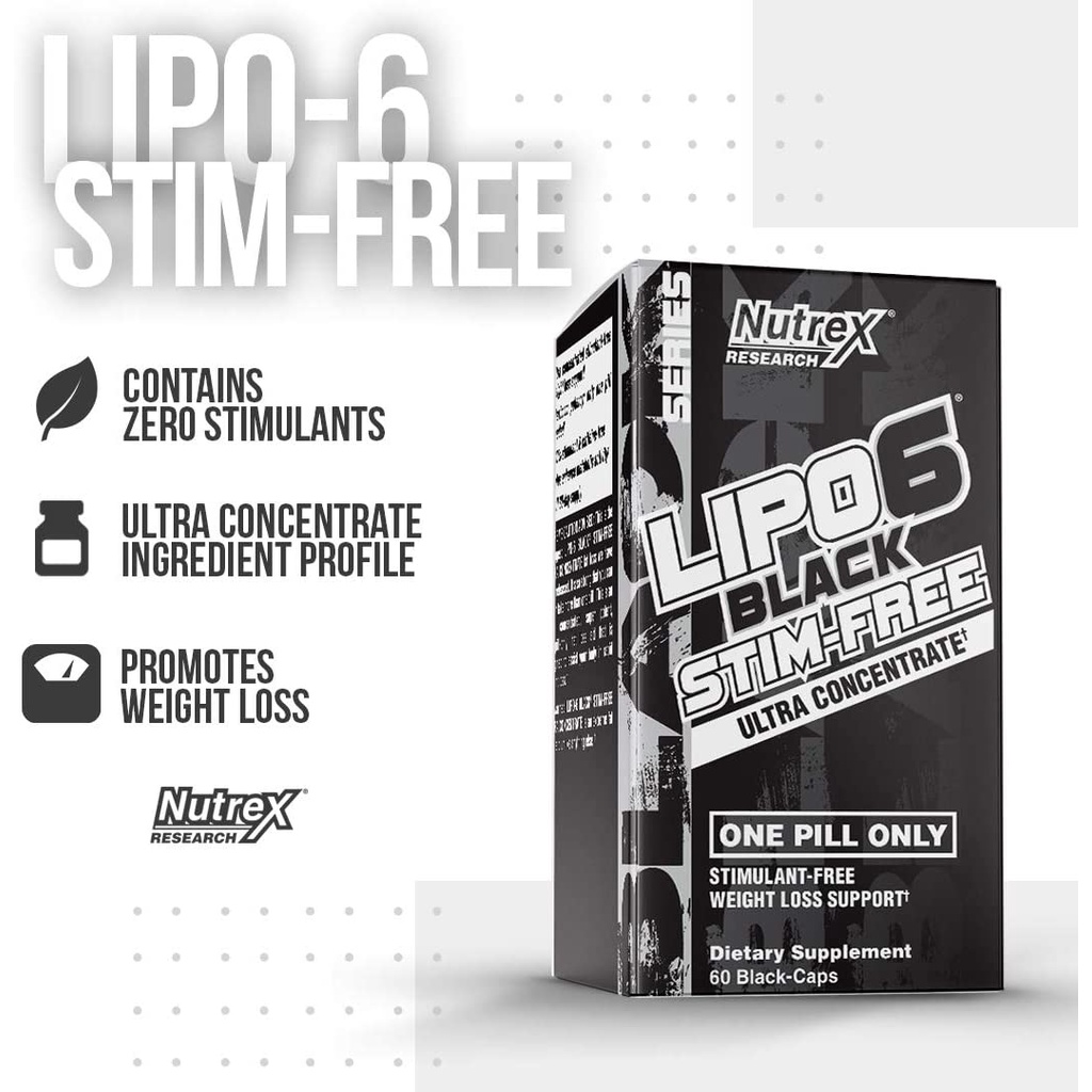 Nutrex RESEARCH Lipo 6 stimfree - Hỗ trợ giảm cân đốt mỡ hiệu quả - Lipo6 stimfree Nutrex