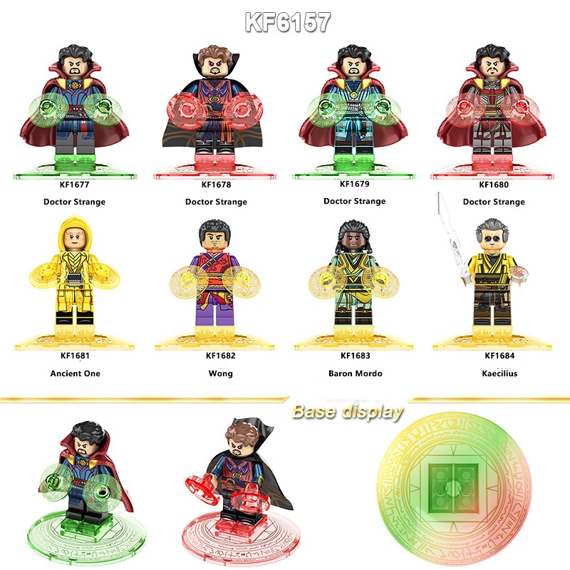 Minifigures Các Mẫu Nhân Vật Siêu Anh Hùng Phù Thủy Doctor Strange 2 Mẫu Mới Ra KF6157 - Đồ Chơi Lắp Ráp Mini