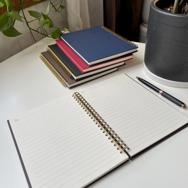 Sổ Tay Bìa Giấy Mỹ Thuật - Kích  Thước A5 - Màu Nâu Socola