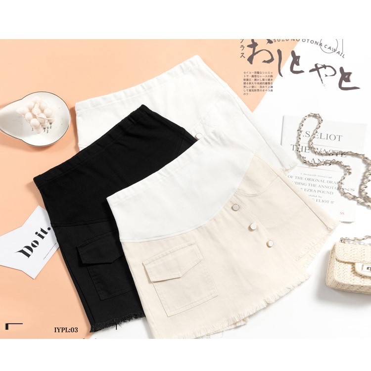 Chân Váy Bầu Jean Mềm CVB65