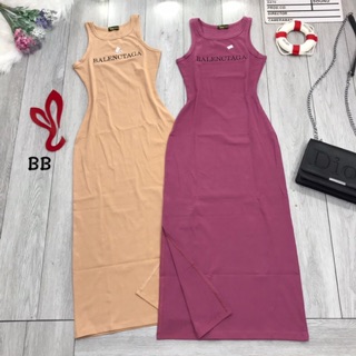 Đầm ôm body xẻ 1 bên