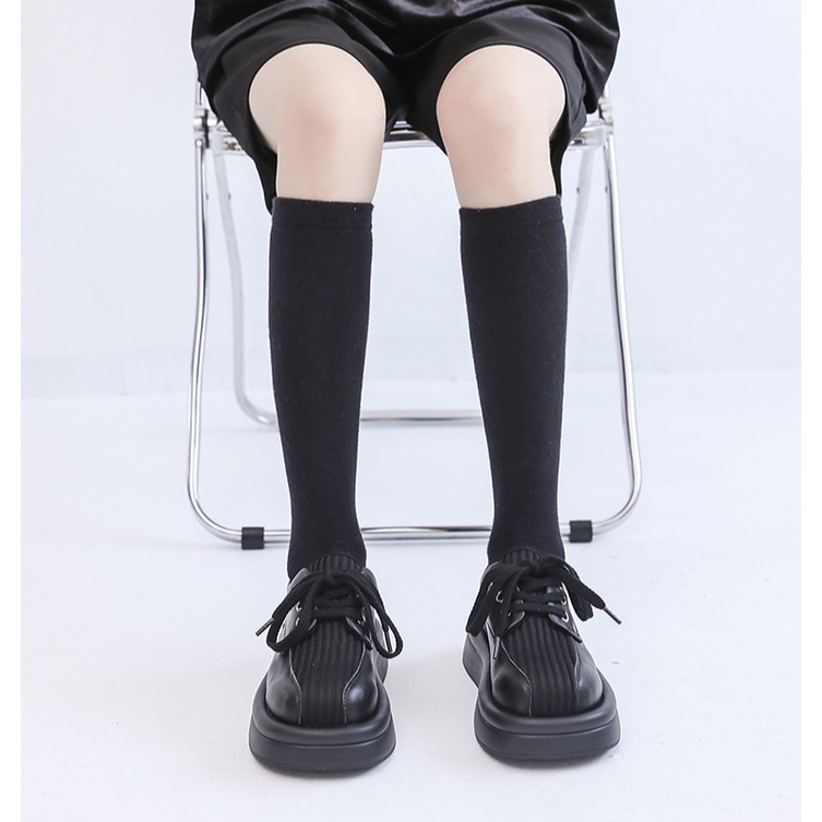 - Giày da nữ đế dày bánh mỳ phong cách retro new 2022