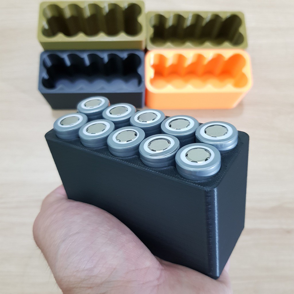 Khuôn đóng cell pin 18650, 5 cell 2 hàng  | khuôn đóng pin Makita 18V 5s-2p