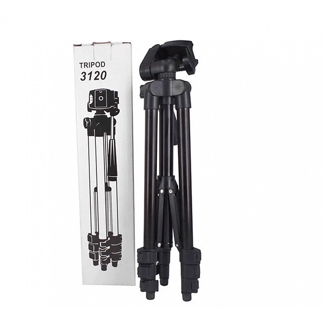 Combo Giá đỡ chụp hình Tripod 3120 dành cho điện thoại, máy ảnh, tặng kẹp điện thoại