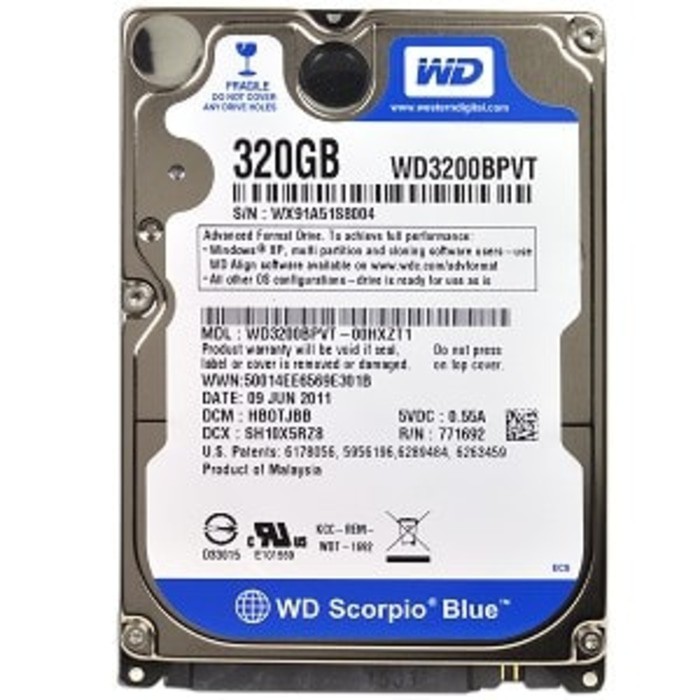 Ổ Cứng Trong 320gb Sata 2.5 "(hdd) 320 Gb