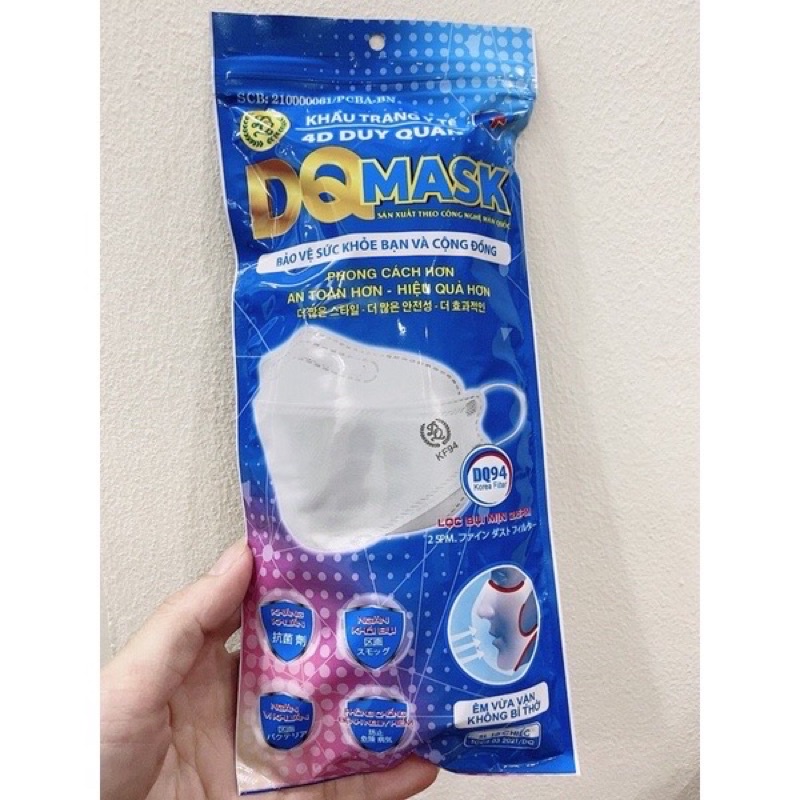 Thùng 300 cái khẩu trang y tế 4D kf94 Duy Quân tiêu chuẩn Hàn Quốc