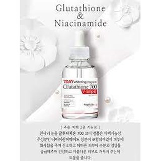 Serum trắng da 7day whitening program glutathione 700 V-ample