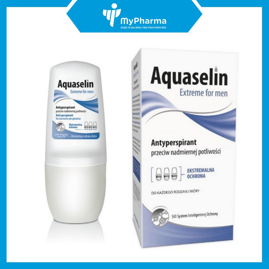 AQUASELIN EXTREME FOR MEN – LĂN KHỬ MÙI KHÔNG MÙI DÀNH CHO NAM RA VỪA HOẶC NHIỀU MỒ HÔI