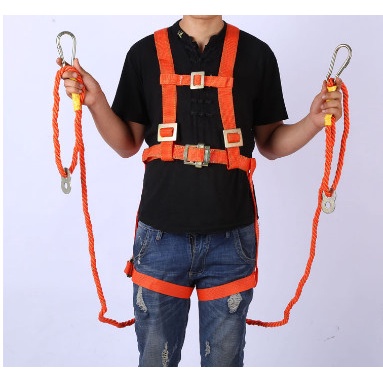 Dây an toàn toàn thân  2 móc thép - Dây đai an toàn làm việc trên cao - Hang Nhập khẩu chất lượng cao