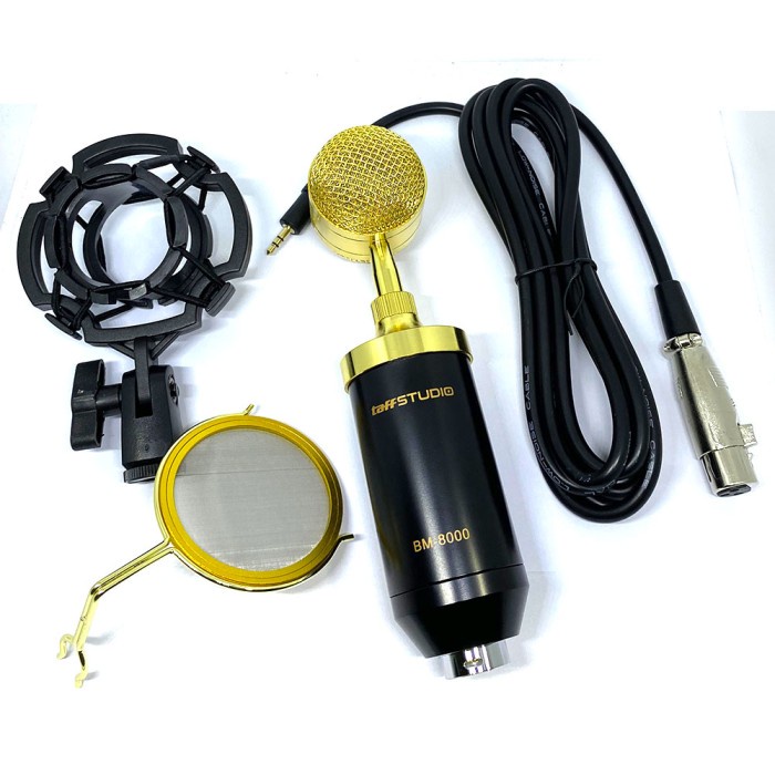 Micro thu âm - Bm800 - Bm-800 - Bm 8000 màu vàng