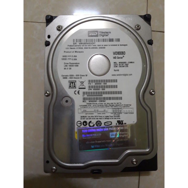 Ổ cứng pc HDD 80GB các loại giá tốt chạy khỏe.