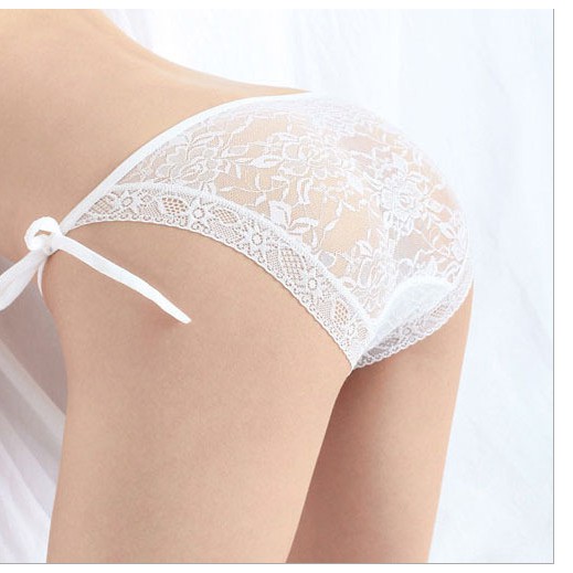 Quần Lót Nữ Ren Sexy cao cấp mềm mại kháng khuẩn sexy gợi cảm buộc nơ 2 bên mẫu REN c23