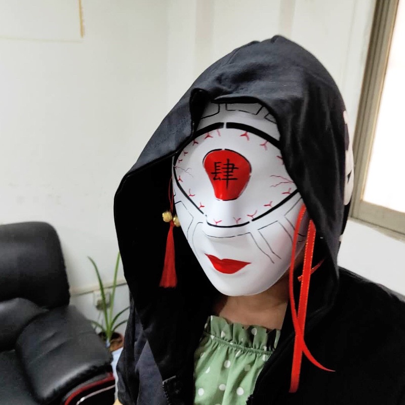 Mặt nạ cosplay Thượng Huyền Tứ Nakime - anime Kimetsu no Yaiba - Fx Anime