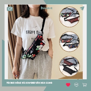 Túi Đeo Hông Nữ Vải Oxford Túi Bao Tử Nữ Chống Nước (Vân hoa, Camo)