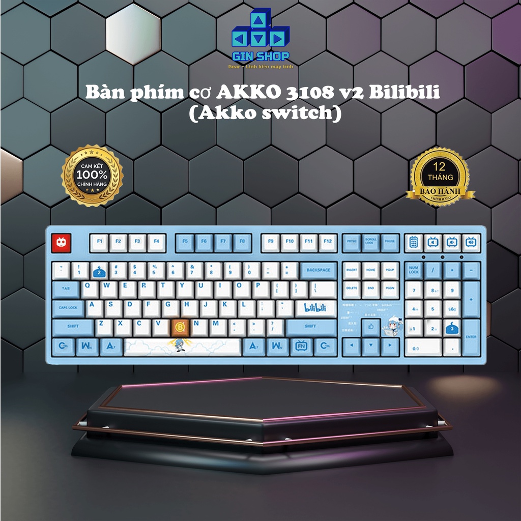 Bàn phím cơ AKKO 3108 v2 Bilibili (Akko switch v2)