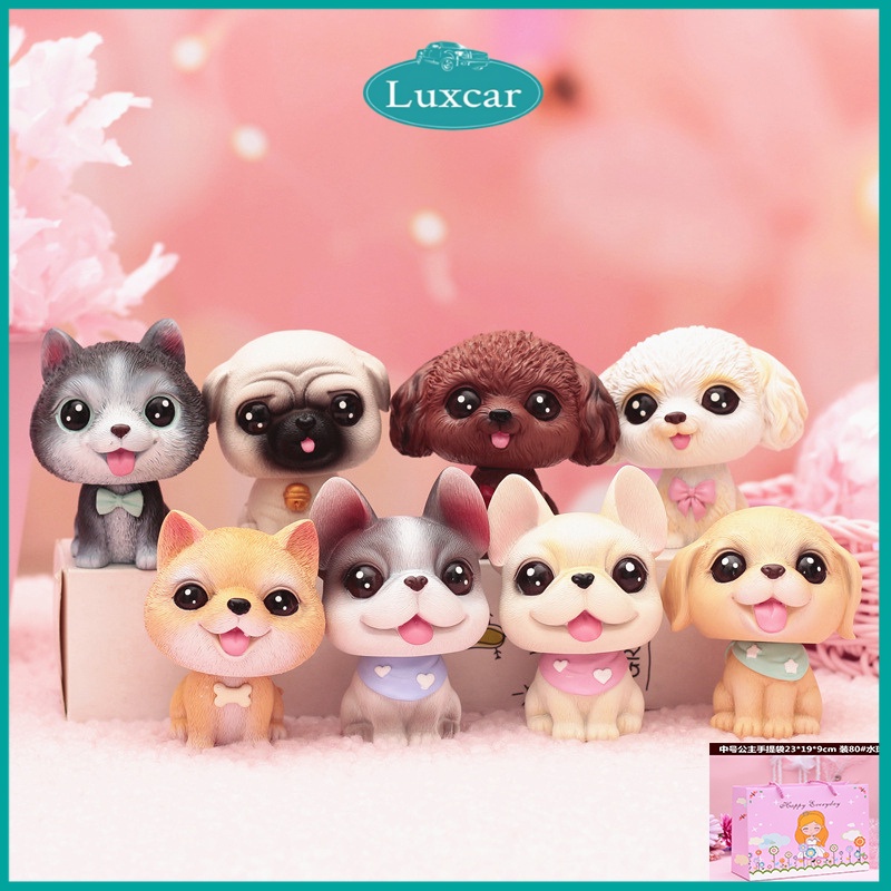 Mô Hình Trang Trí Nội Thất Xe Hơi Bàn Làm Việc Bàn Học Phòng Khách Phòng Ngủ Bộ Chú Cún Luxcar Siêu Cute Cao Cấp Giá Rẻ