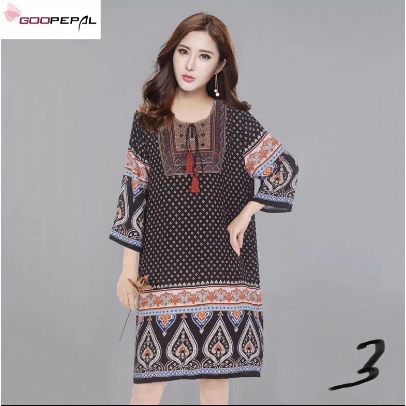 Đầm Suông Thổ Cẩm ( Bigsize 65-75kg)