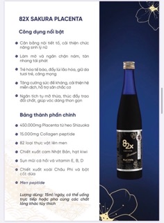 82X Sakura placenta ( Phiên bản mới )