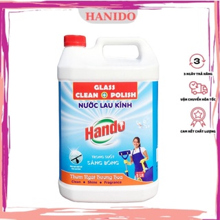 Nước lau kính siêu sạch an toàn hạn chế bám bụi Hando 5L hương bạc hà