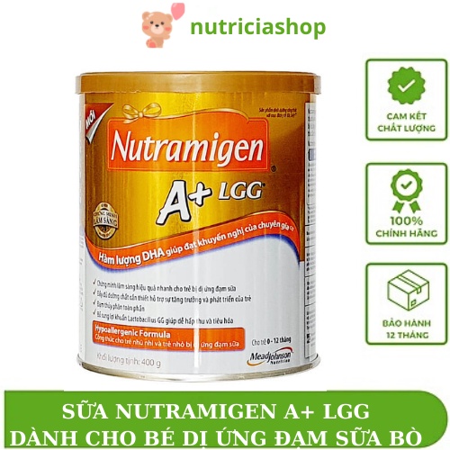 Sữa Nutramigen A+ LGG hộp 400g dành cho trẻ dị ứng đạm sữa bò