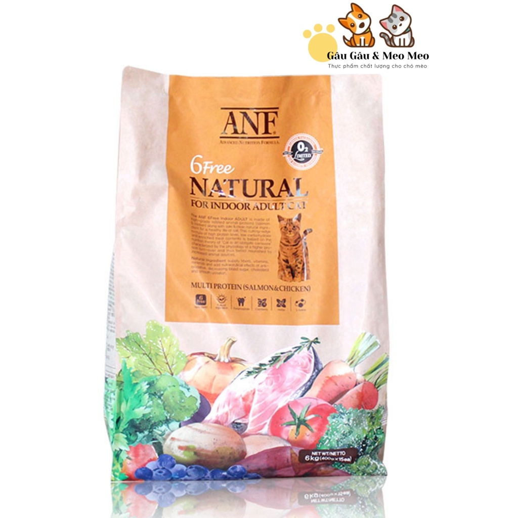 ANF INDOOR ADULT - HẠT HỮU CƠ CHO MÈO TRƯỞNG THÀNH Bao 2kg