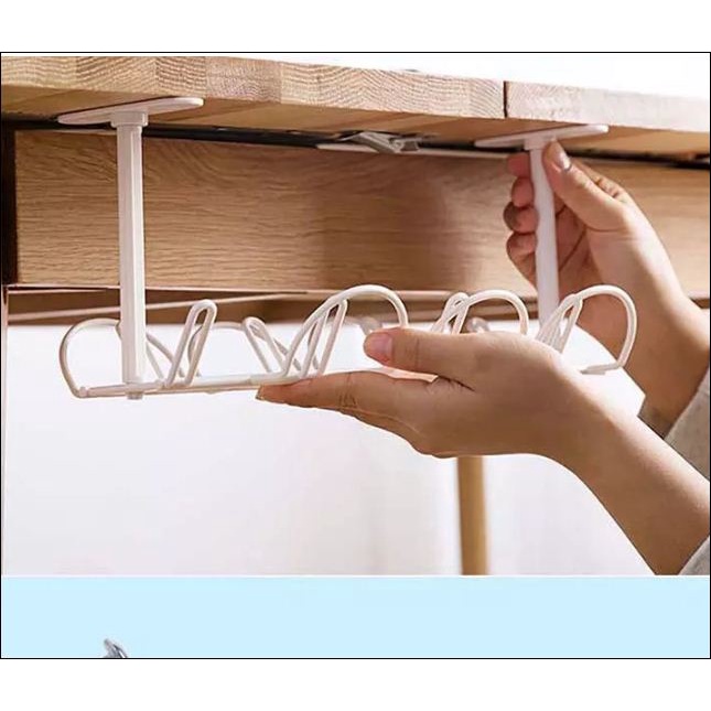 Giá Lưu Trữ Dưới Bàn Dây Sạc Lưu Trữ Gọn Gàng Dây Cáp Điện