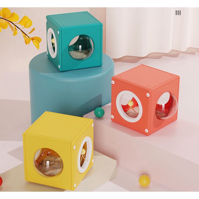 Bàn cào đồ chơi ổ nằm Colour Box 3 trong 1 cho mèo