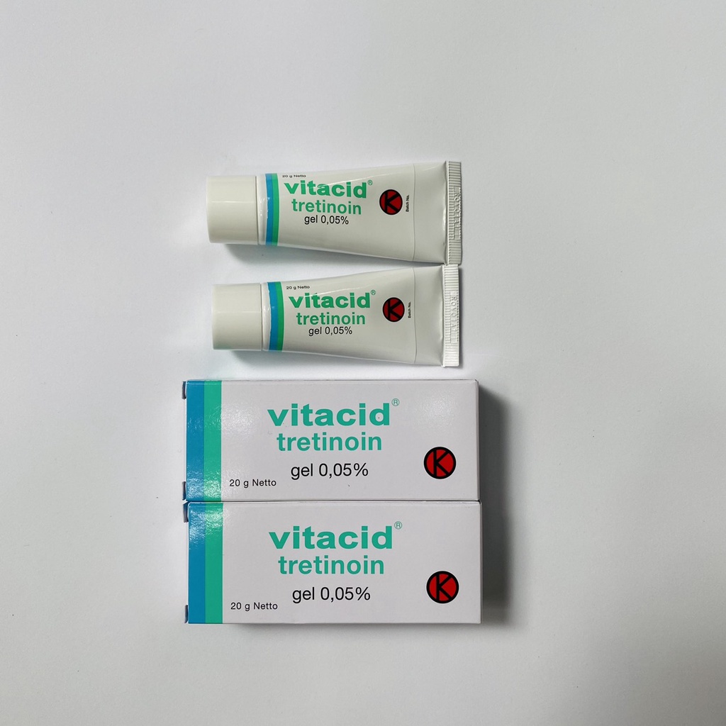 Tretinoin Vitacid Gel 0.05% - kem hỗ trợ giảm mụn, chống lão hóa