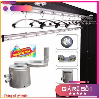 Giàn phơi thông minh hoà phát H-001( 2 Thanh Màu Bạc)