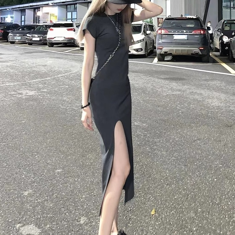 Đầm Dài Xẻ Tà Cao Cấp Dáng Ôm Thời Trang Mùa Hè Kiểu Mới Dành Cho Bạn Nữ
