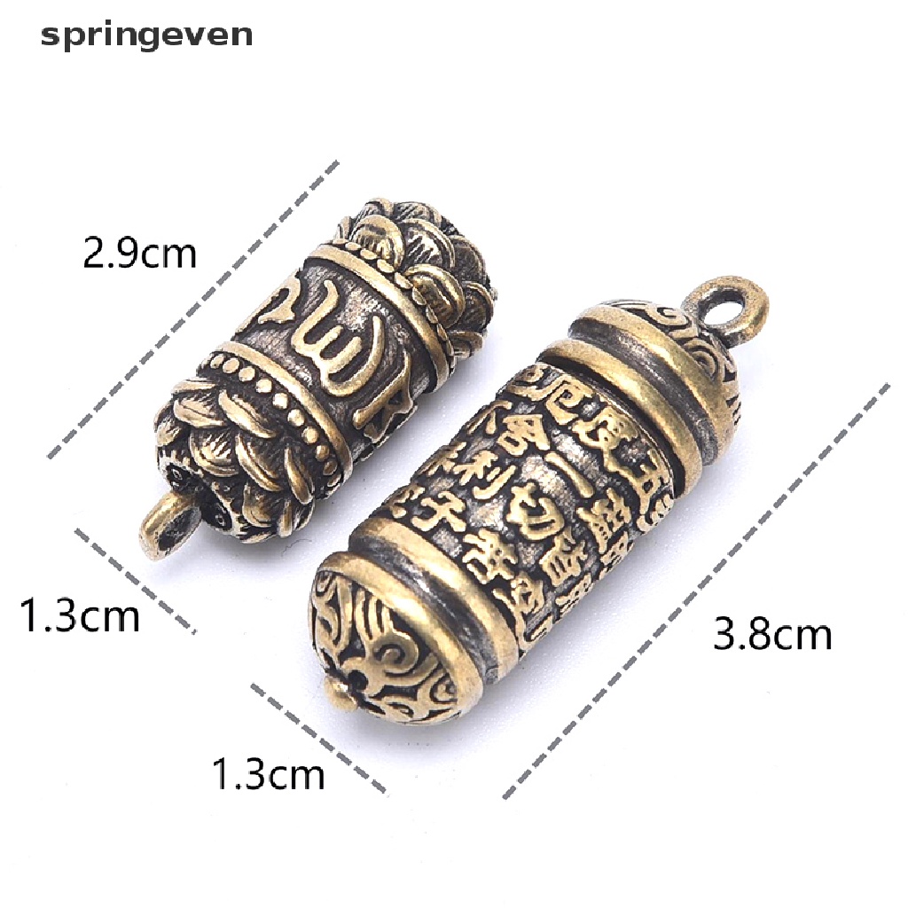 Hộp Đựng Trang Sức Bằng Đồng Thau Hình Trụ Rỗng Kiểu Phật Giáo