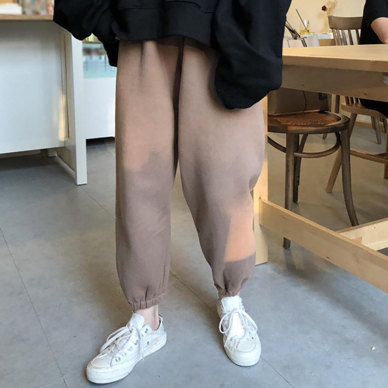 Quần legging lưng cao màu trơn chất liệu co giãn thoải mái
