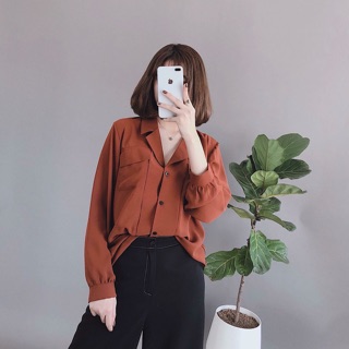 Áo sơ mi cổ vest thiết kế