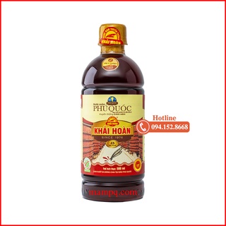 Nước mắm phú quốc khải hoàn chai nhựa 500ml 43 hoặc 30 độ đạm
