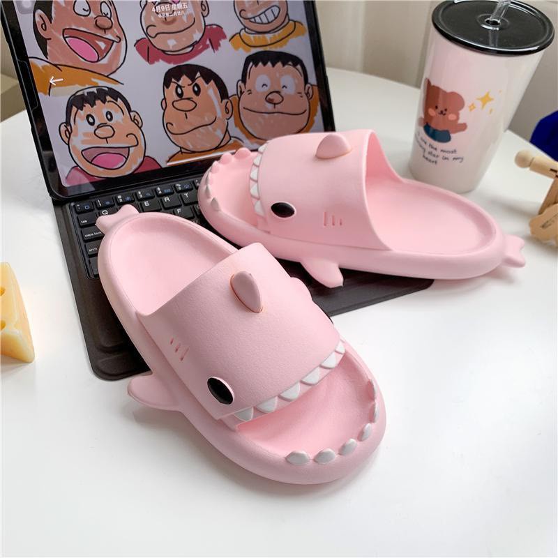 Dép cá mập cho người lớn đi trong nhà, ngoài trời dép siêu nhẹ đáng yêu chống trượt mới dành cho nam và nữ