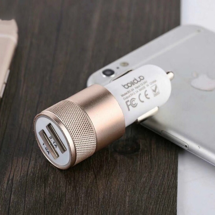 Tẩu Sạc Ô Tô Boliduo BC24 2 Cổng USB – Tẩu Sạc Cao Cấp