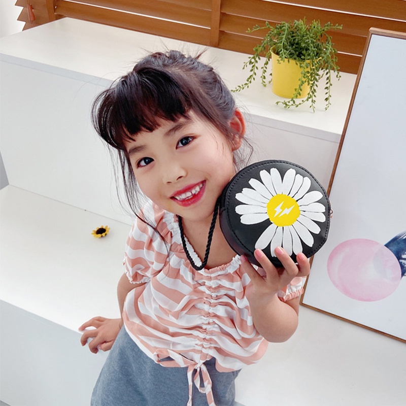 Túi Đeo Chéo Hình Hoa Cúc Dễ Thương Cho Bé Gái
