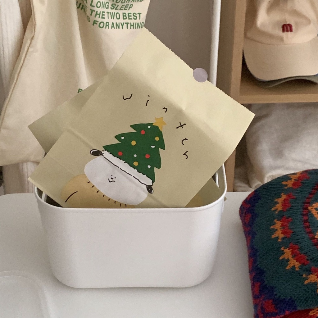 Túi Giấy Đựng Quà, Đồ Mini Giáng Sinh Noel Winter Puppy