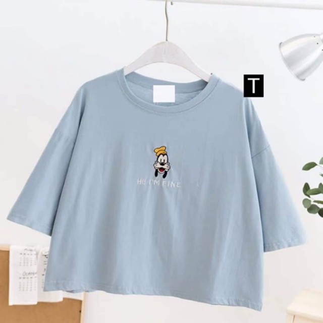 Áo croptop Hi I’m cún DTR0619