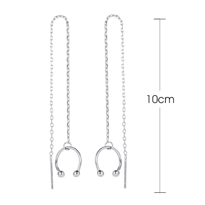 Đôi khuyên tai chữ C thời trang cho nữ