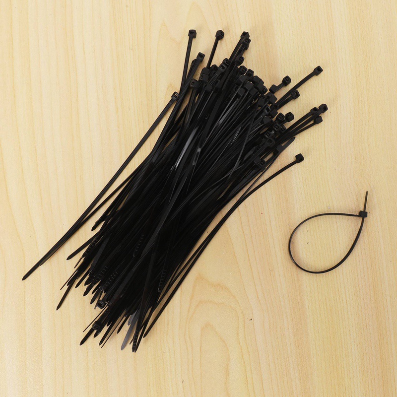 Bộ 100 Dây Rút Nhựa nylon 150X1.8Mm Màu Đen
