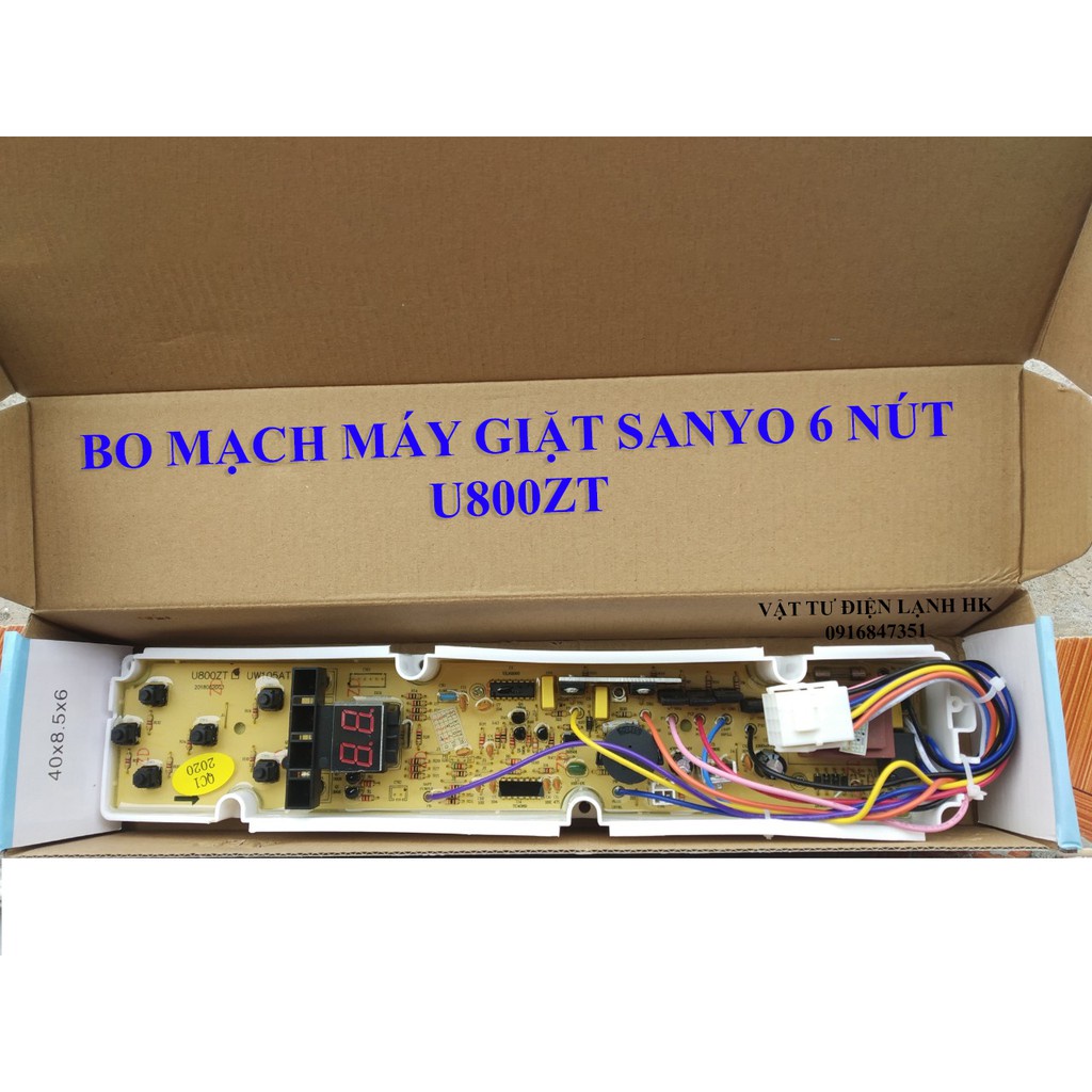 [Hàng mới] BO MẠCH MÁY GIẶT SANYO 4 &amp; 6 NÚT U800ZT UW105AT S80VT BROAD 105AT 80VT 800ZT