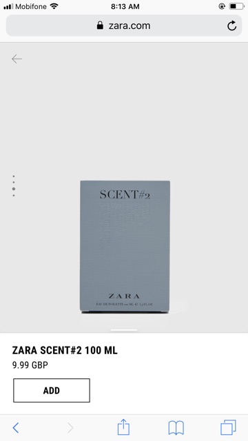 SALE ĐỈNH CAO 𝐂𝐇Ấ𝐓 🌻 Nước Hoa nam zara Scent #2 . Chính Hãng Có BH 🌻 . ! new : . .. * ,