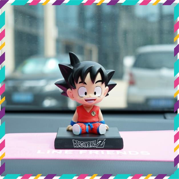 Mô Hình DragonBall Son Goku, Krillin Siêu Đẹp - Trang trí Decor taplo Ô tô - Trang trí bàn học bàn , Bàn Làm Việc
